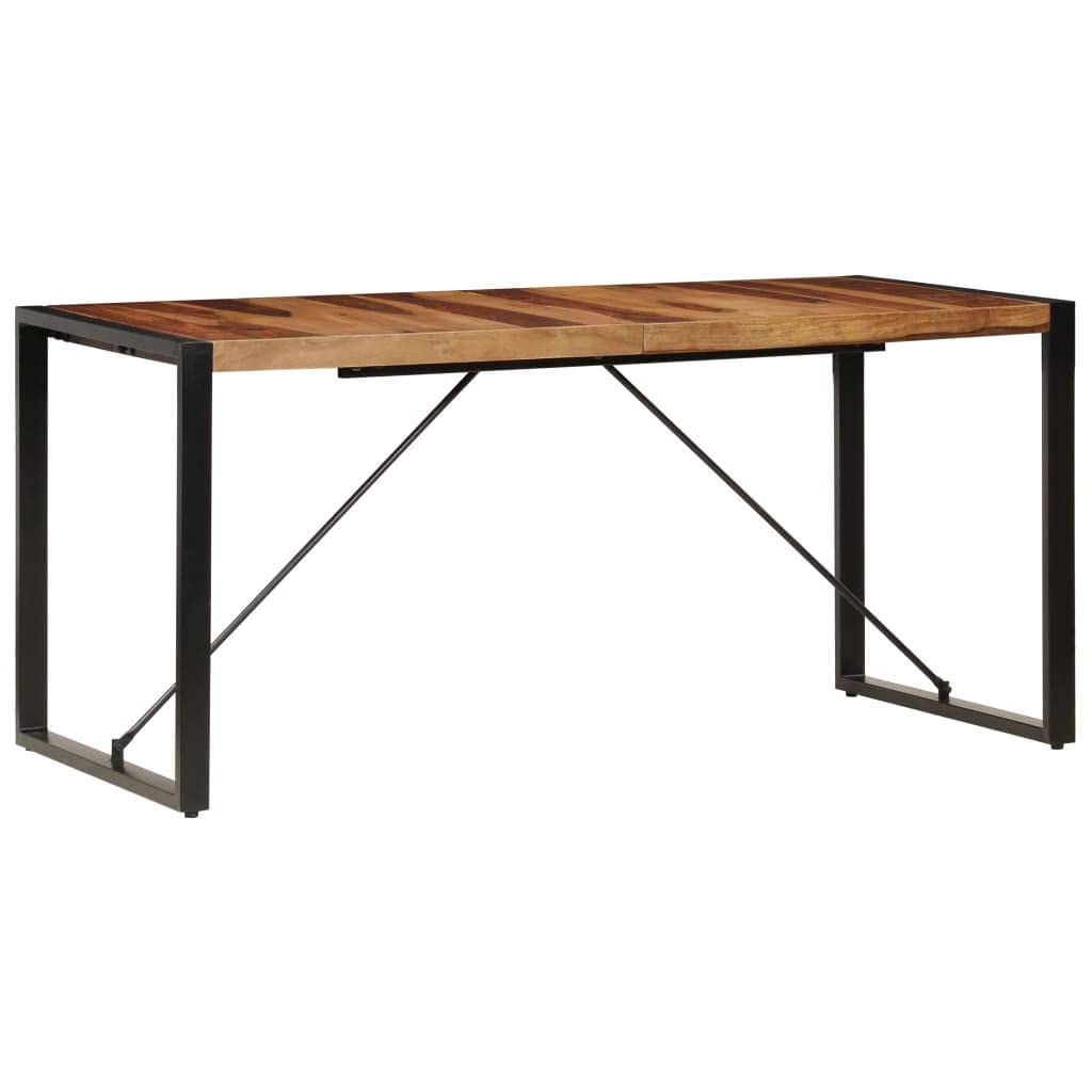 Square Dining Table, 63"x31.5"x29.5" Solid Sheesham Wood O4414