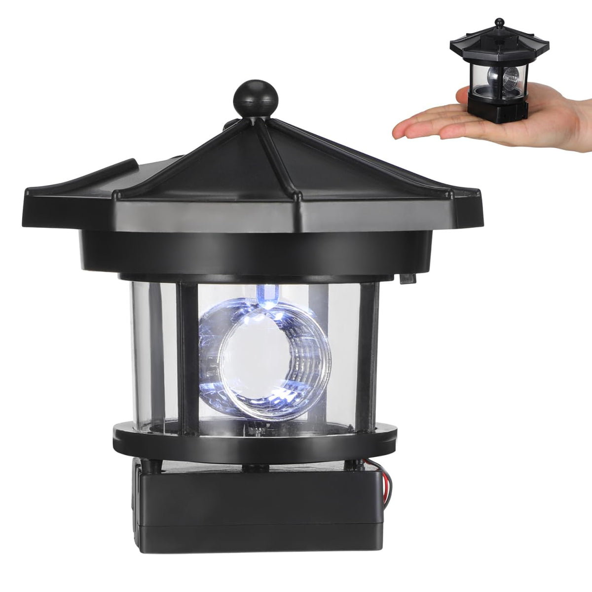 Solar LED Lighthouse Waterproof Garden Lights E59906