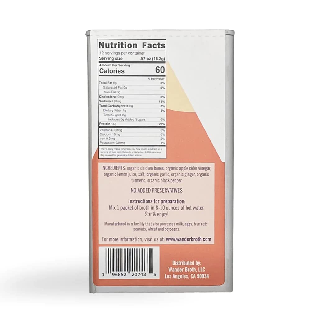 Organic Turmeric Ginger Chicken Bone Broth R513