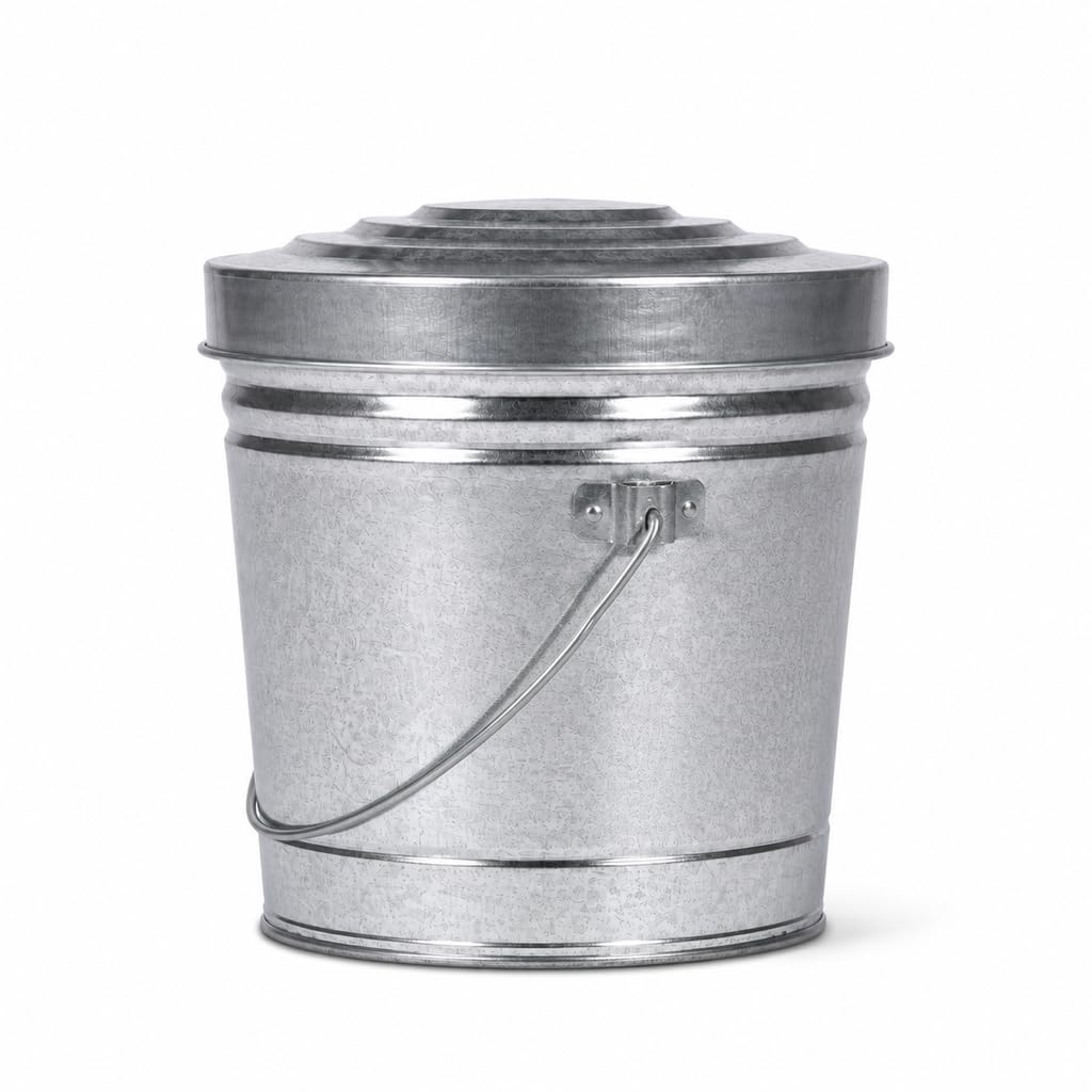 6 Gal Galvanized Steel Storage Can R1963