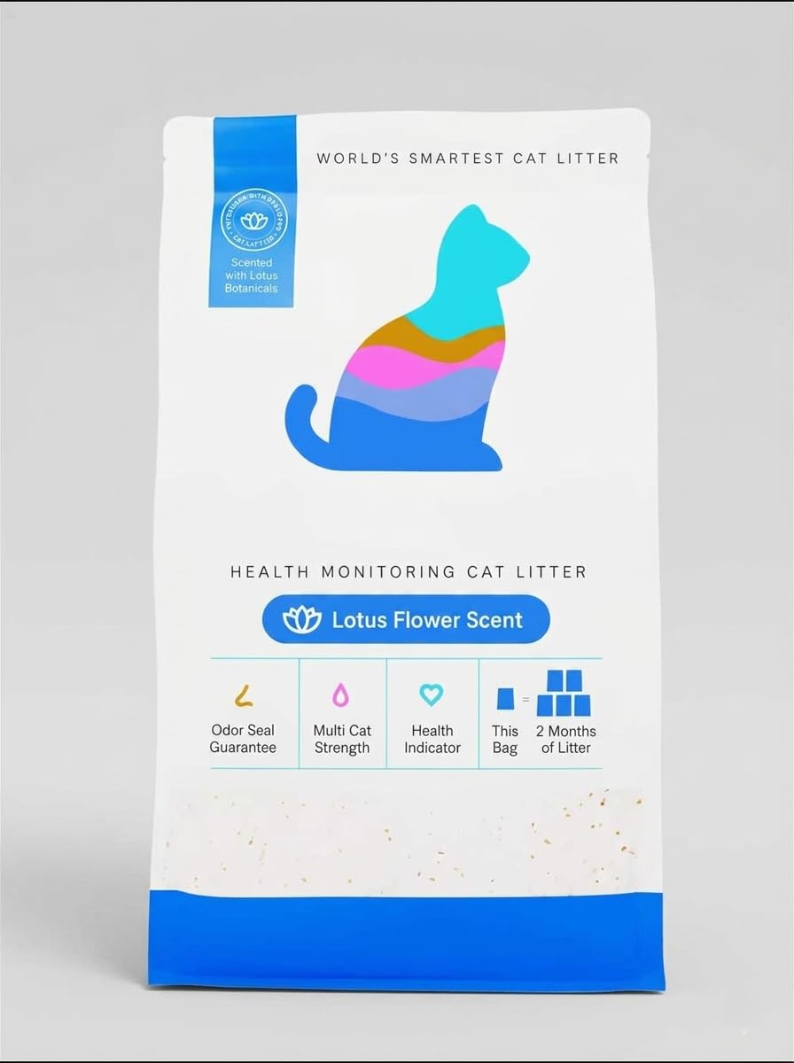Health Monitoring Cat Litter with Lotus Flower Scent 8 Lb Bag T4598