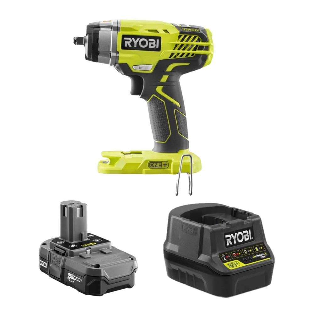 18 Volt Cordless 3/8 in. 3-Speed Impact Wrench Kit with Battery and Charger E642