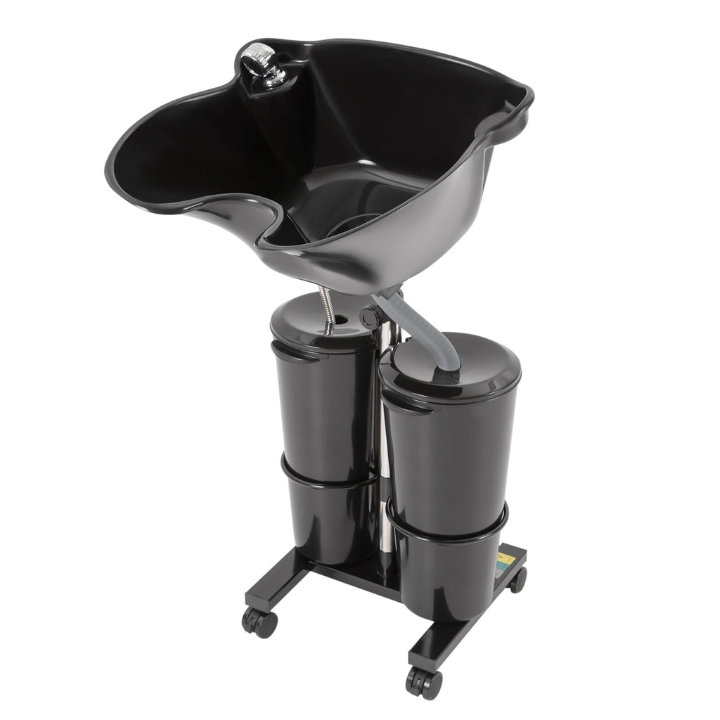 Portable Shampoo Bowl with Electric Pump, 2 Bucket Height Adjustable Z64600