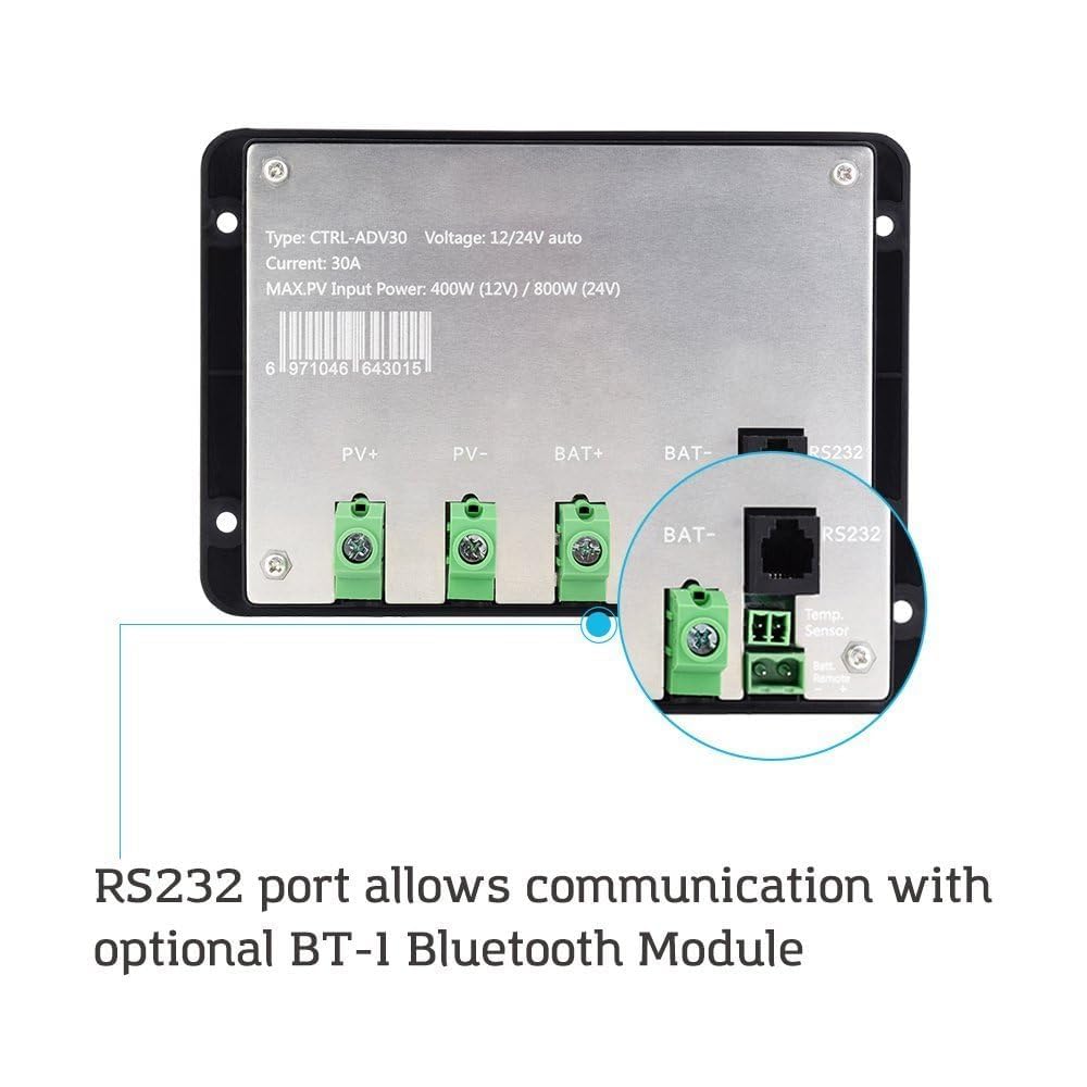 12V/24V 30A PWM Solar Charge Controller M5723