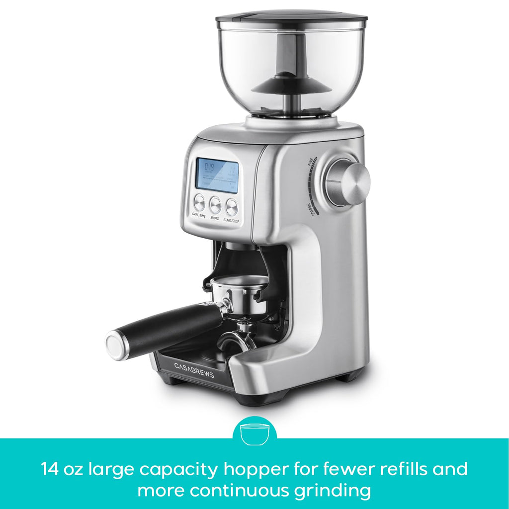 Electric Conical Burr Coffee Grinder with LCD Display X87924