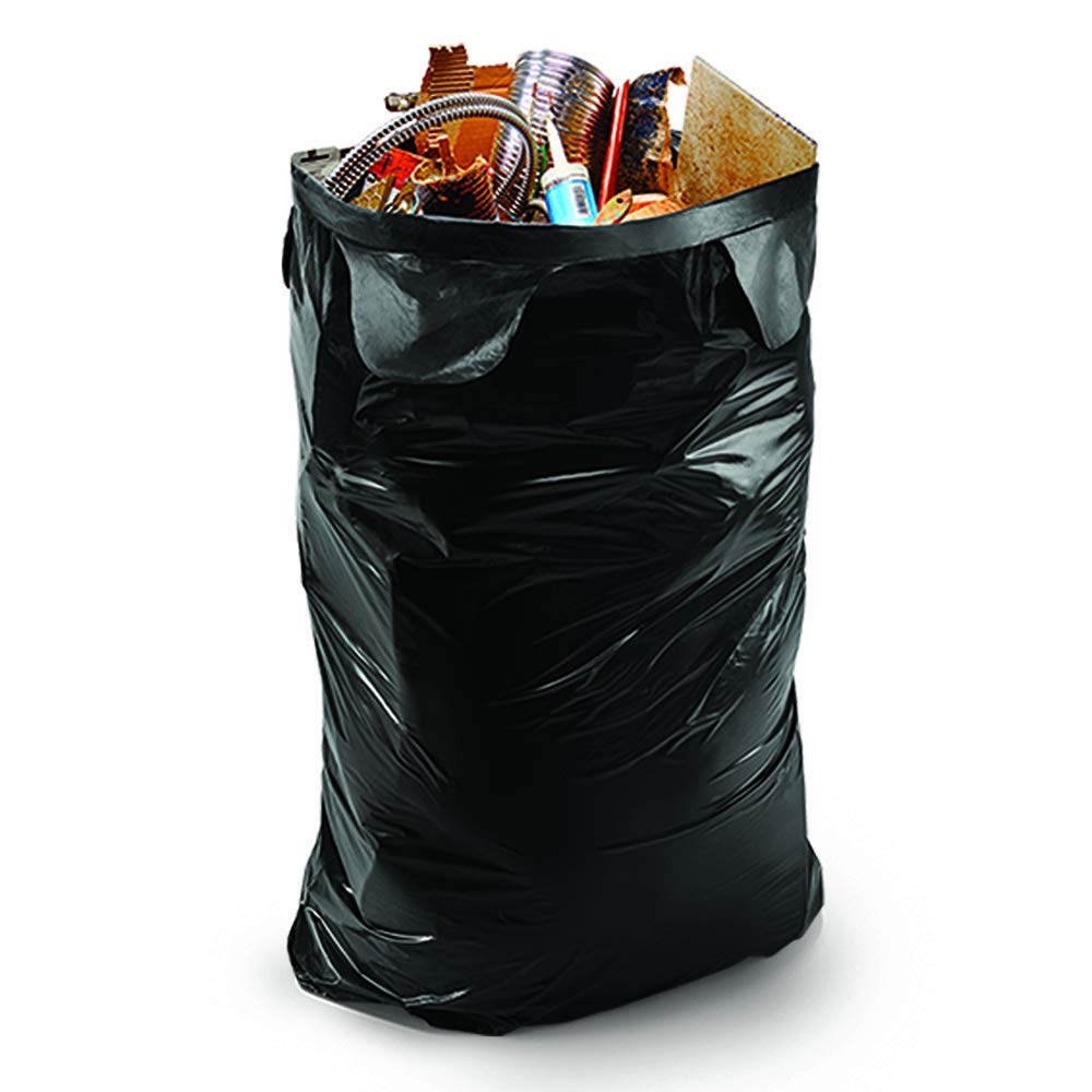 45 Gallon 18 Bags Black Heavy Duty Trash Bags Z9732