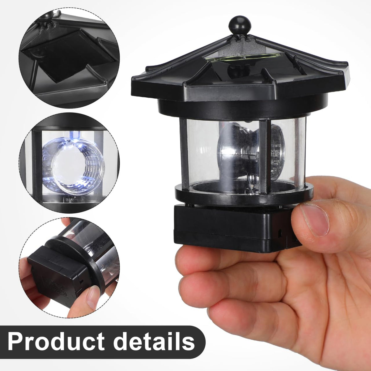 Solar LED Lighthouse Waterproof Garden Lights E59906