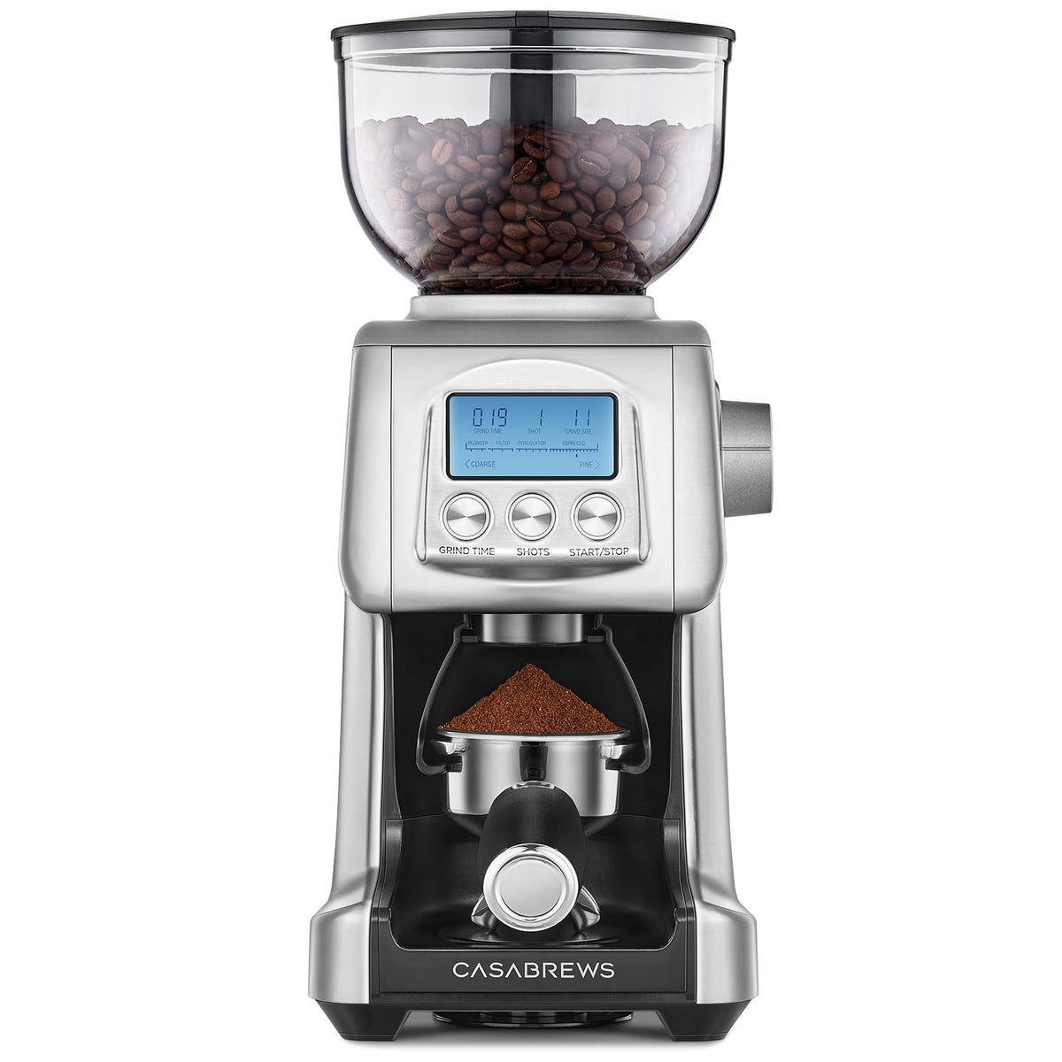 Electric Conical Burr Coffee Grinder with LCD Display X87924
