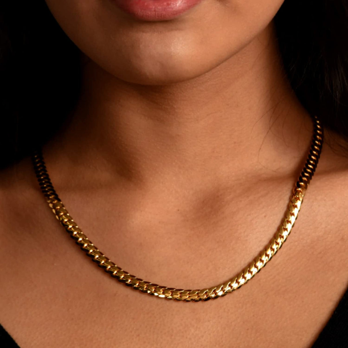 14k Yellow Gold Cuban Link Chain Necklace 5.8mm H827