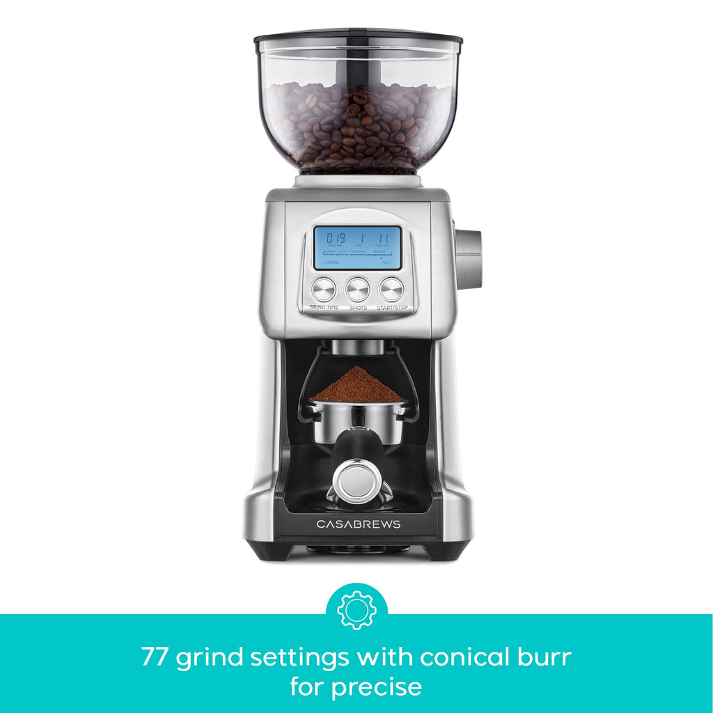 Electric Conical Burr Coffee Grinder with LCD Display X87924