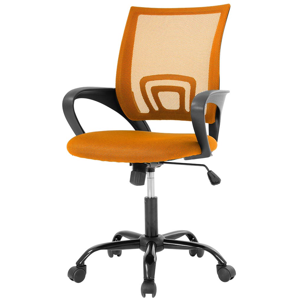 Orange Mesh Office Chair with Lumbar Support G833281