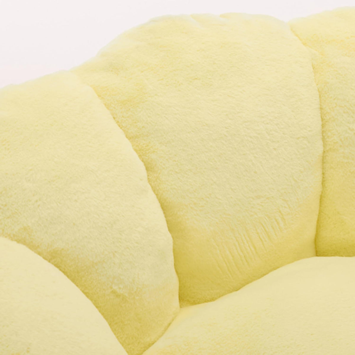 Faux Fur Bean Bag Sofa with Memory Foam C813881
