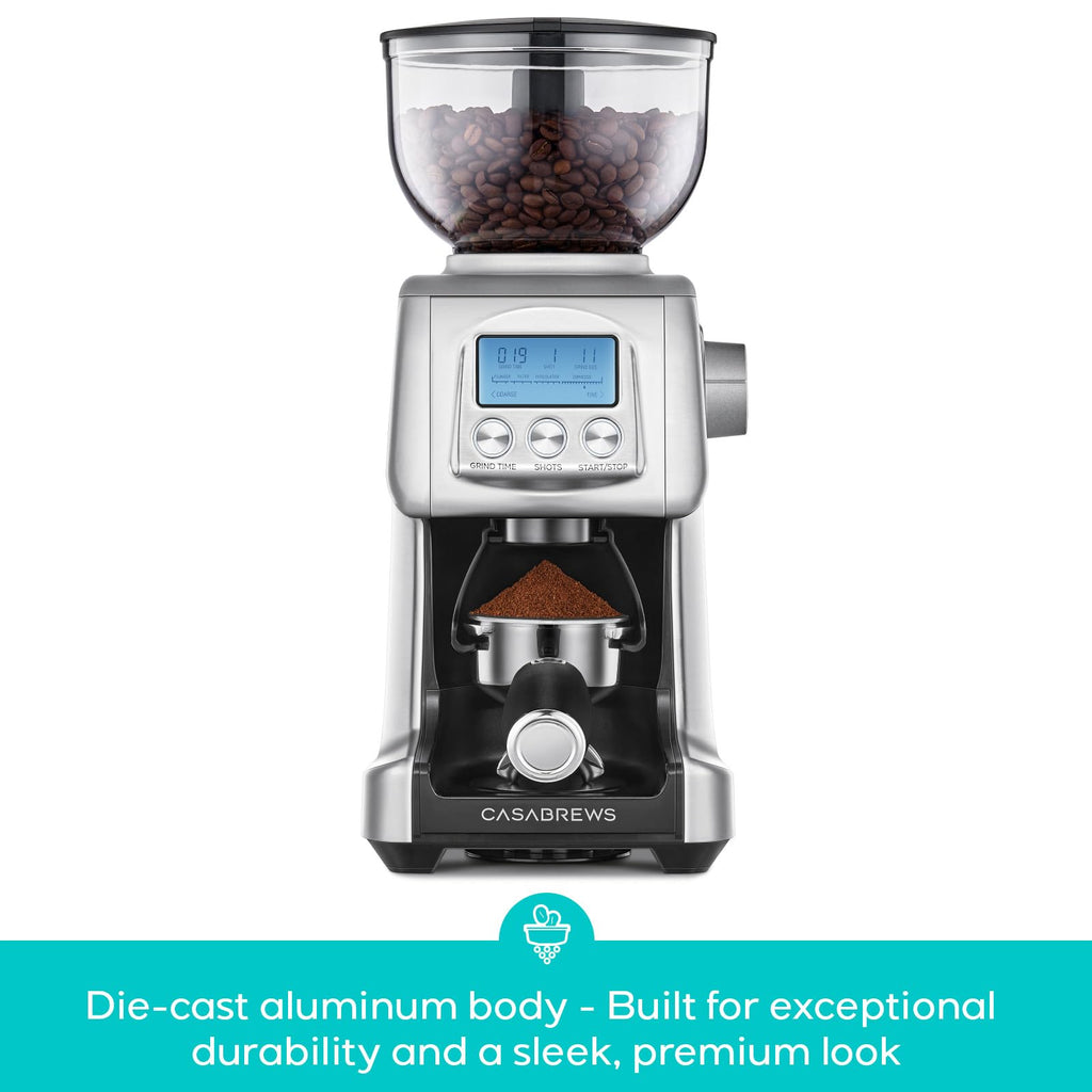 Electric Conical Burr Coffee Grinder with LCD Display X87924