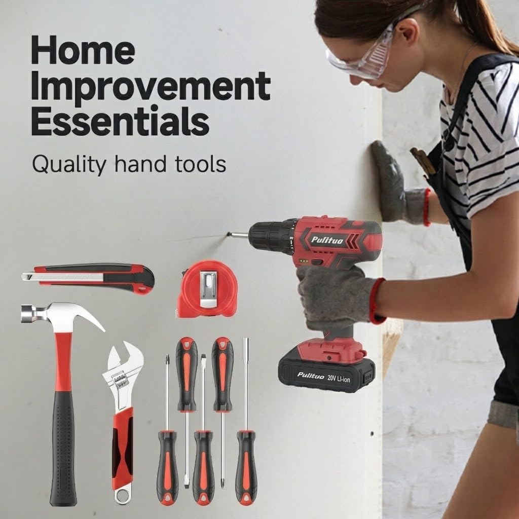 Cordless Drill Set 20V with Battery And Charger 59pcs Bits Kit U822676