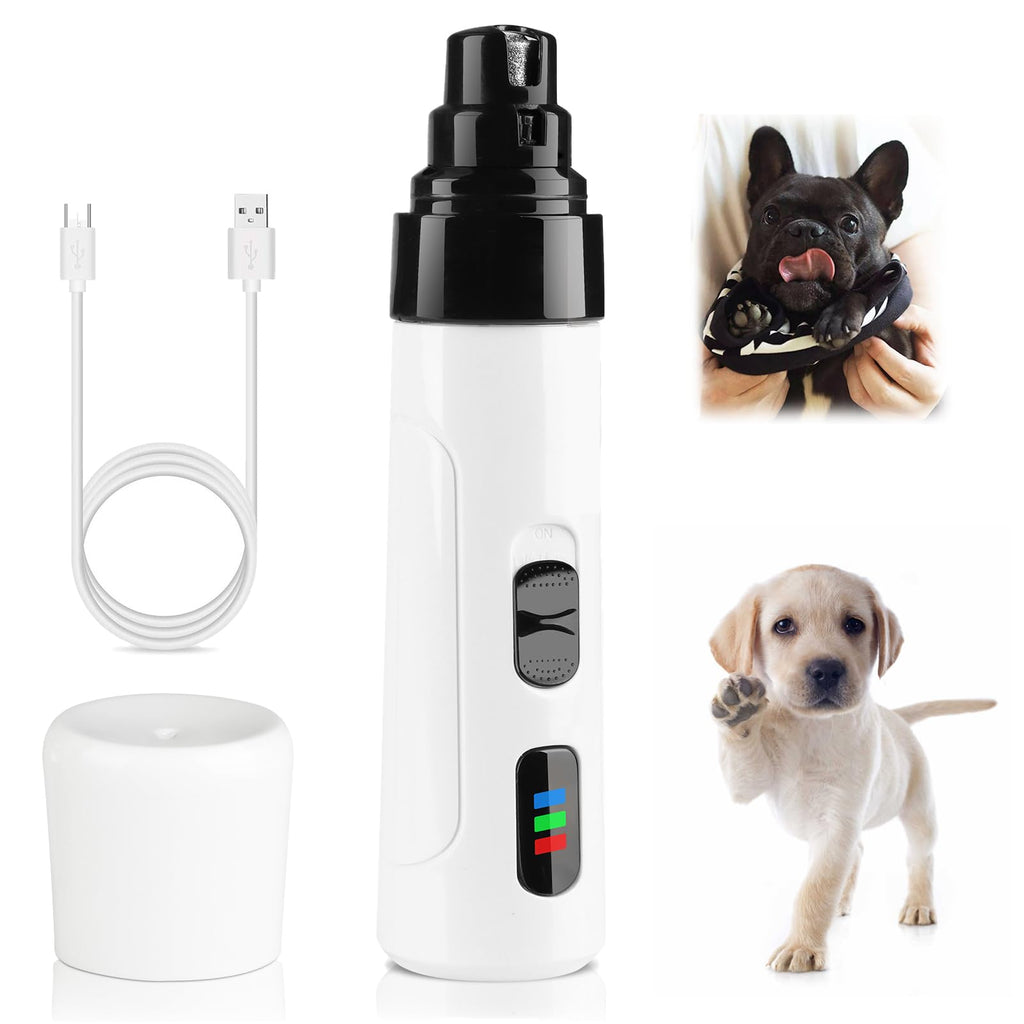 2-Speed Rechargeable Quiet Electric Pet Nail Grinder F1524