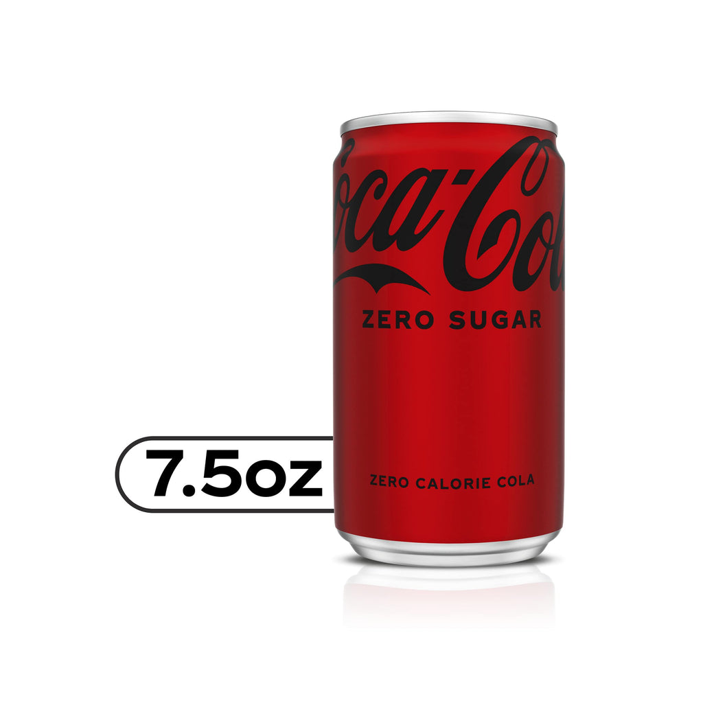 Coke Zero Sugar Mini-Can 7.5 fl oz 12 Pack W6909