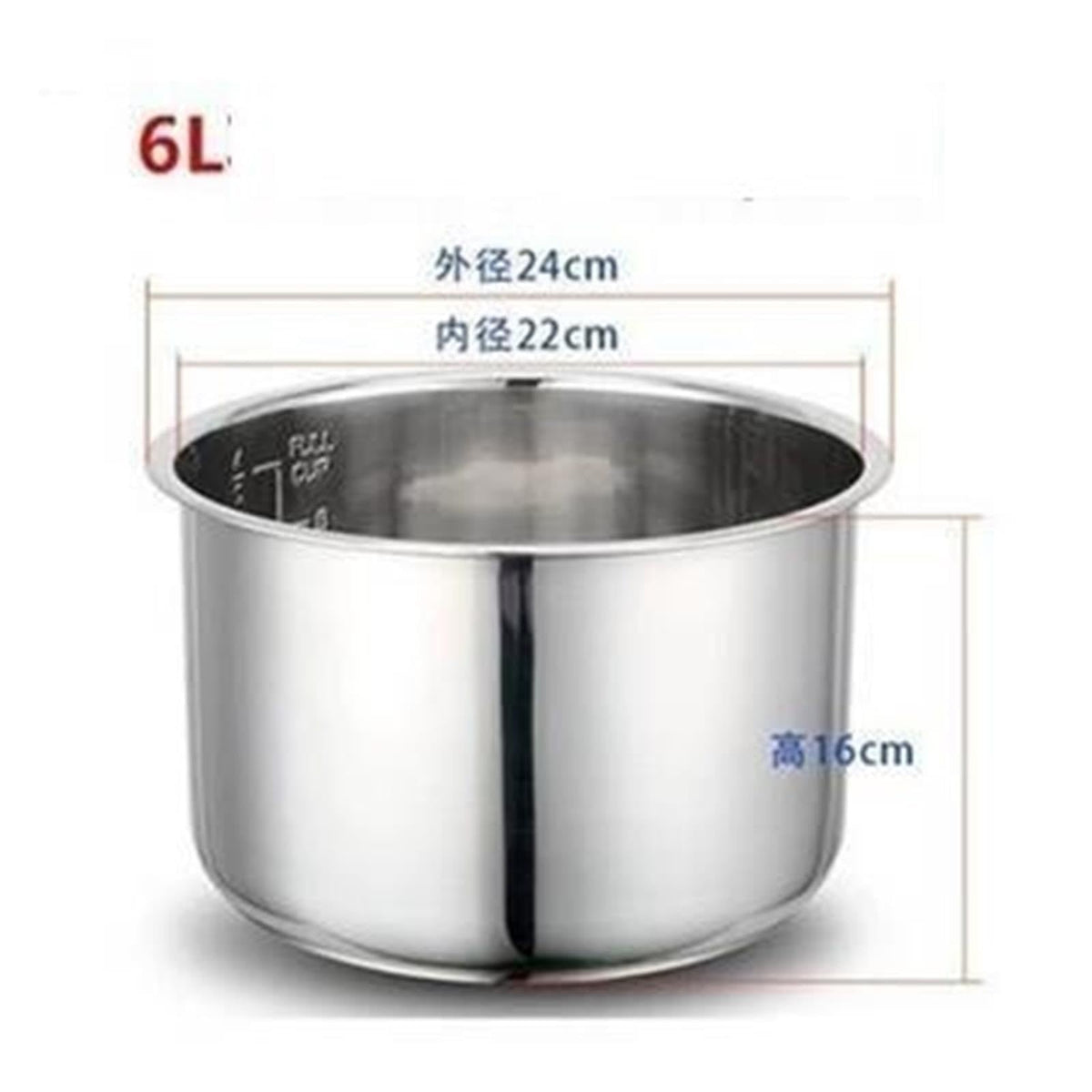 304 Stainless Steel Inner Pot for Pressure Cooker D962096