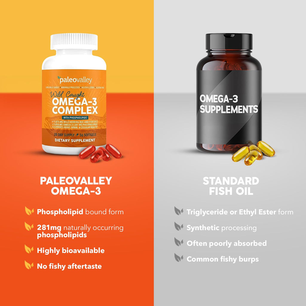 Wild Caught Omega-3 Fish Oil 750mg DHA 187mg EPA V7053