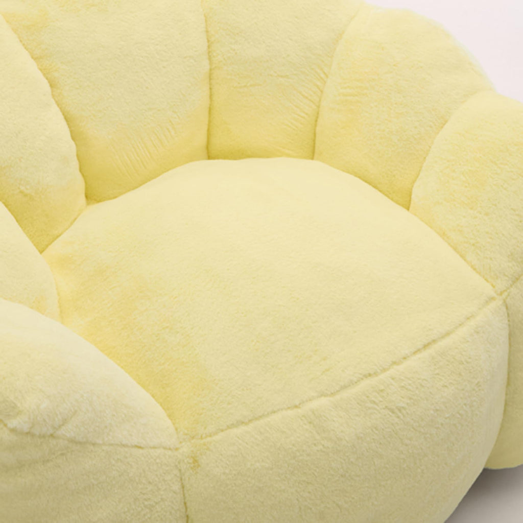 Faux Fur Bean Bag Sofa with Memory Foam C813881