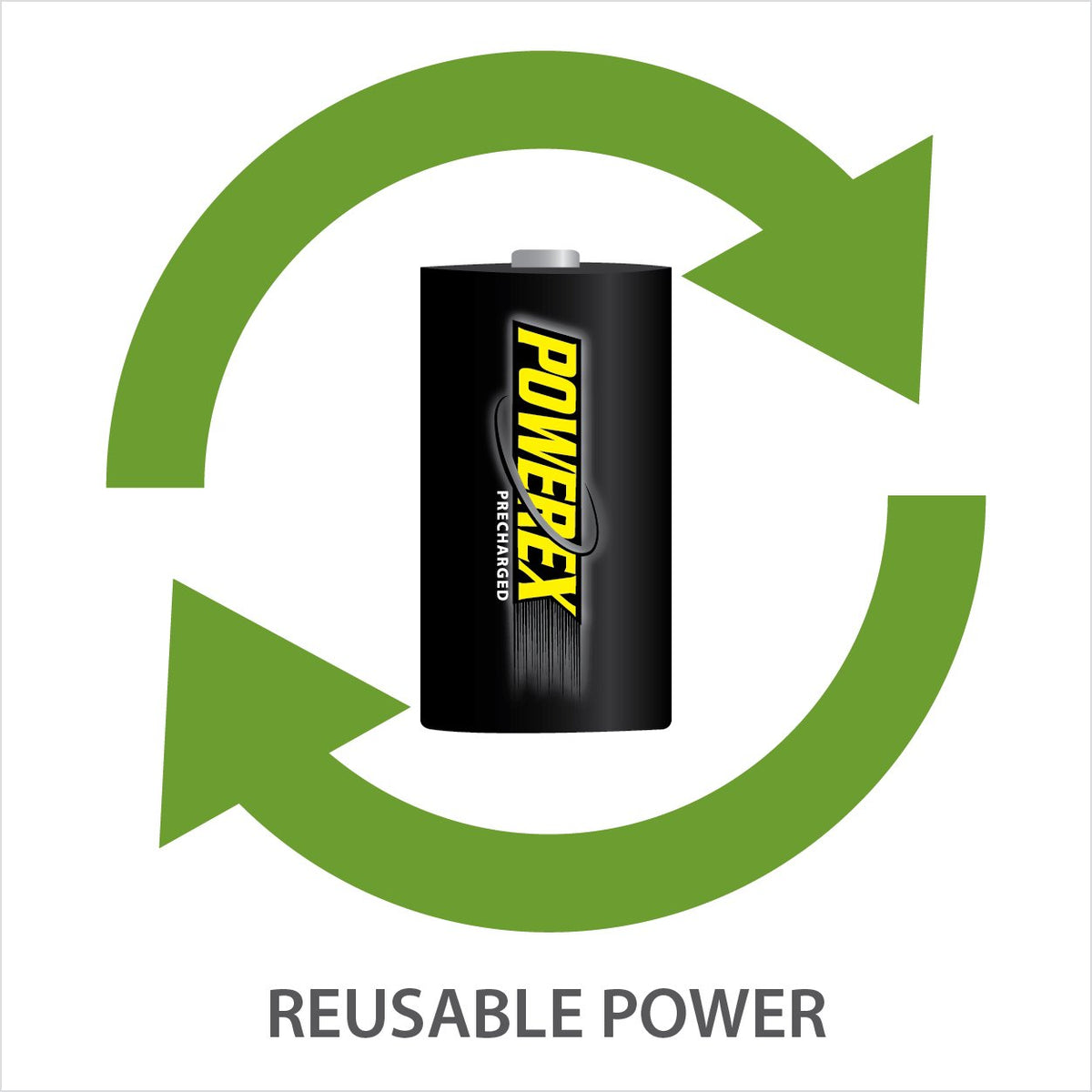 Rechargeable NiMH D Batteries 2-pack E3287