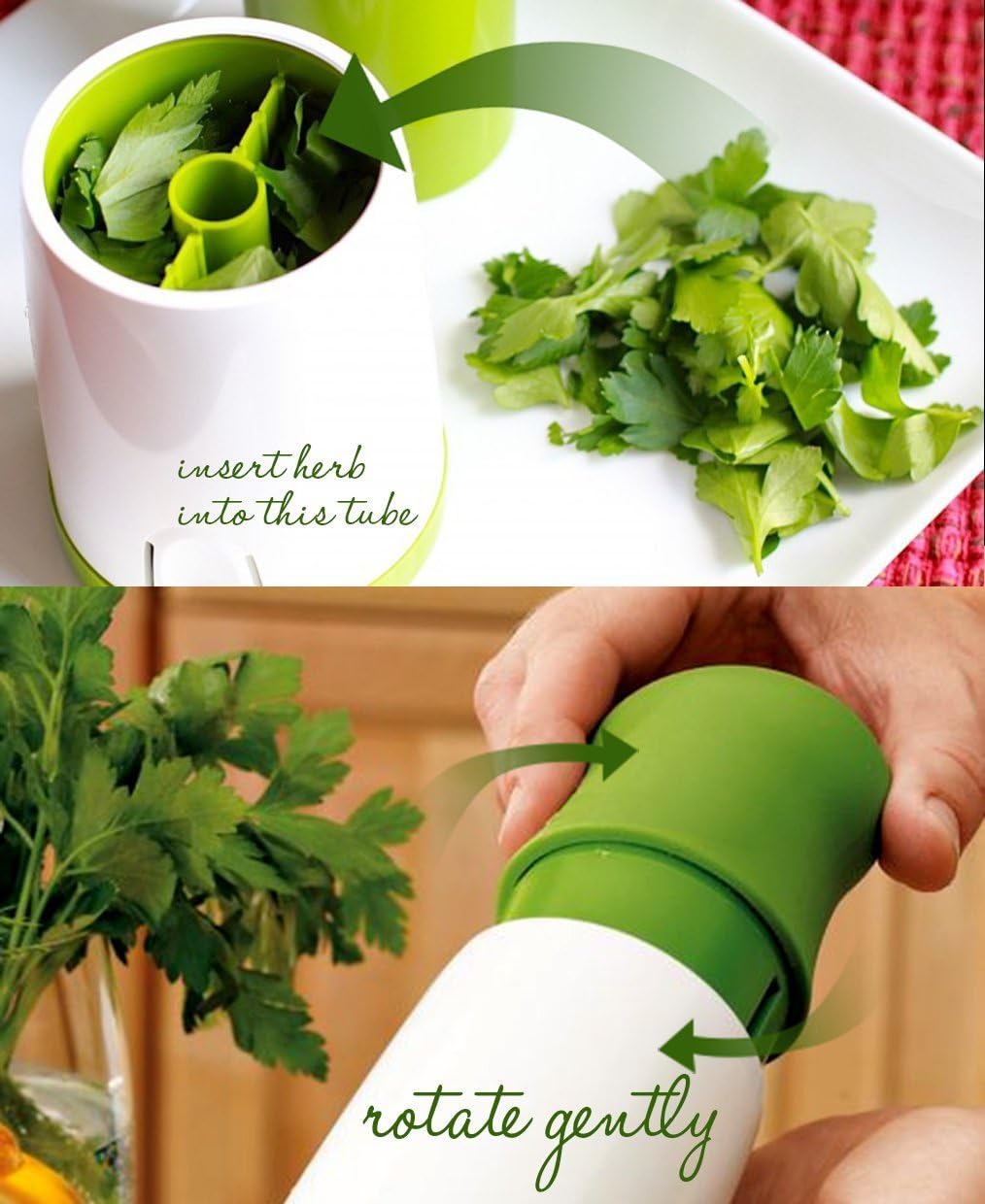 Manual Stainless Steel Green Grinder R6955