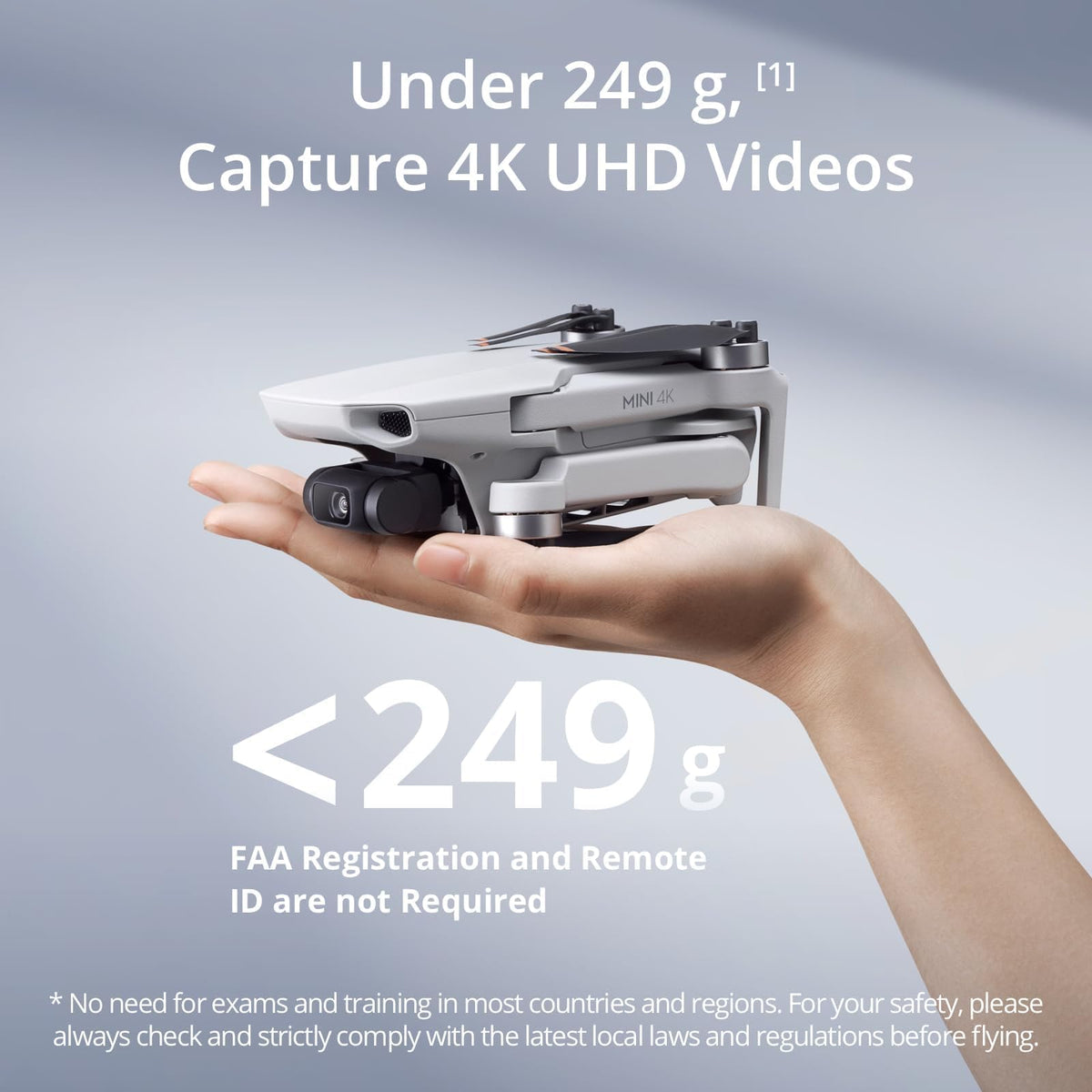 4K UHD Camera Drone with 3-Axis Gimbal Stabilization, Under 249 g P469