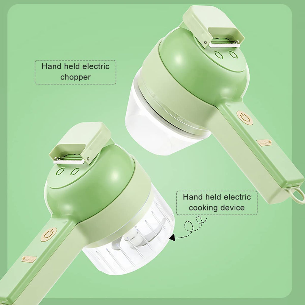 4 in 1 Handheld Electric Vegetable Cutter Set USB Rechargeable F593