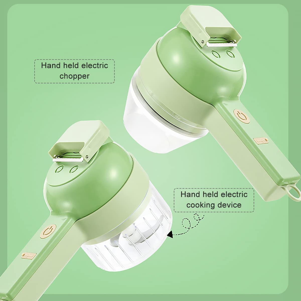 4 in 1 Handheld Electric Vegetable Cutter Set USB Rechargeable F593