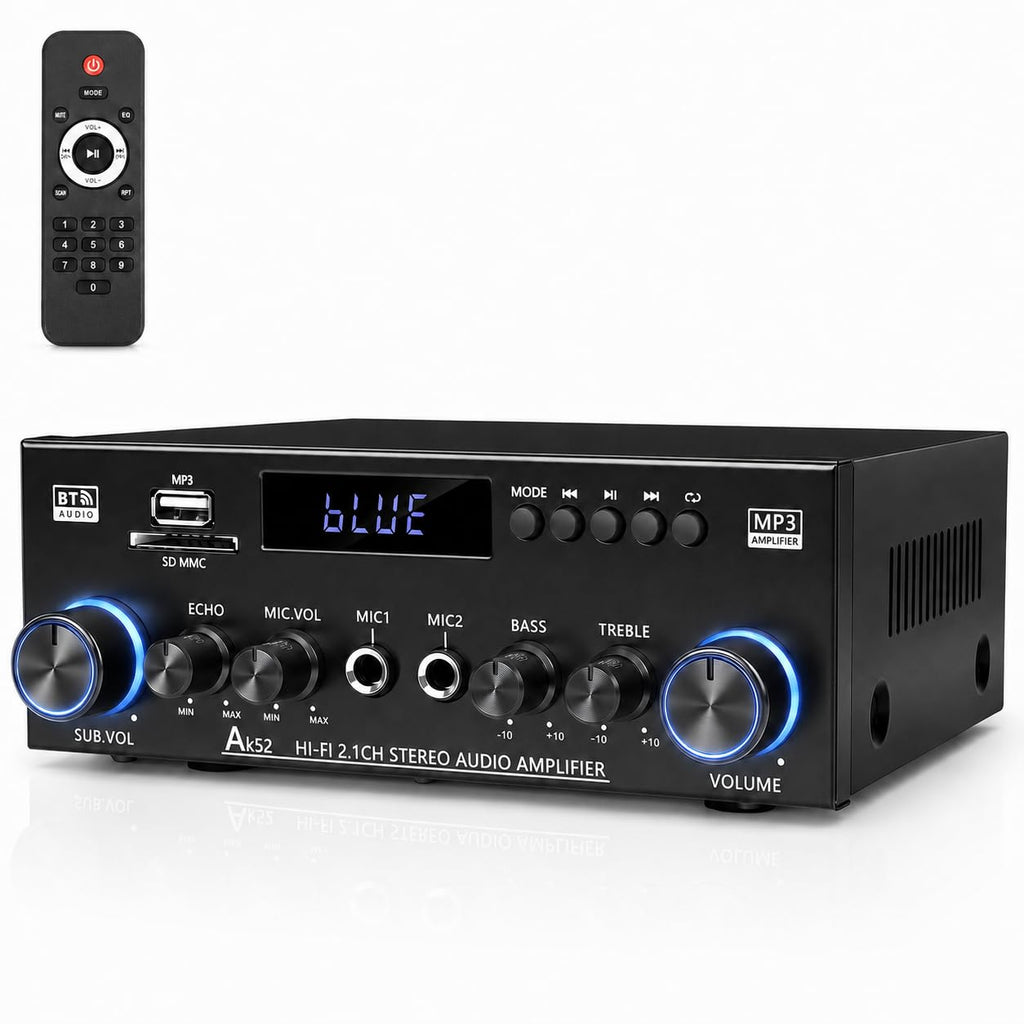 Bluetooth 5.0 2.1 Channel 400W Stereo Amplifier C5966