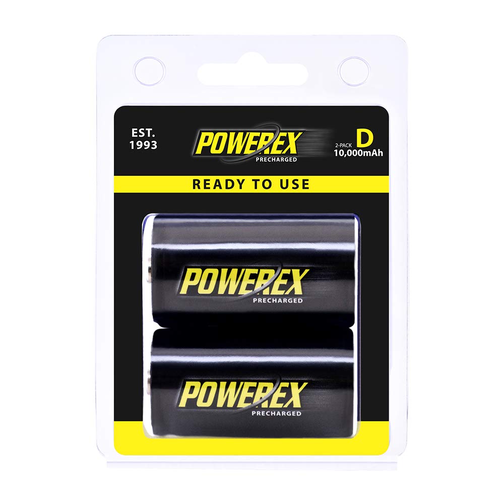 Rechargeable NiMH D Batteries 2-pack E3287