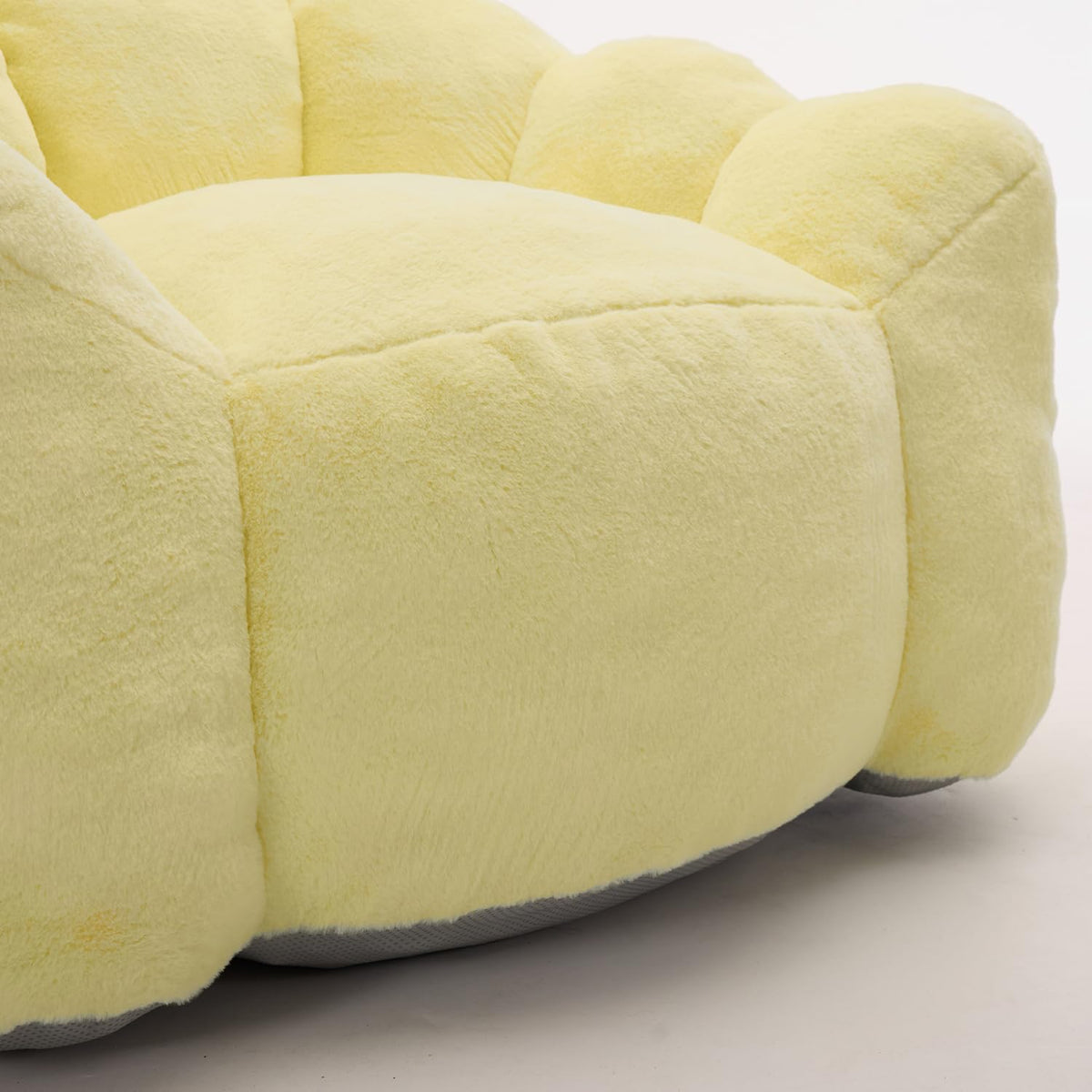 Faux Fur Bean Bag Sofa with Memory Foam C813881
