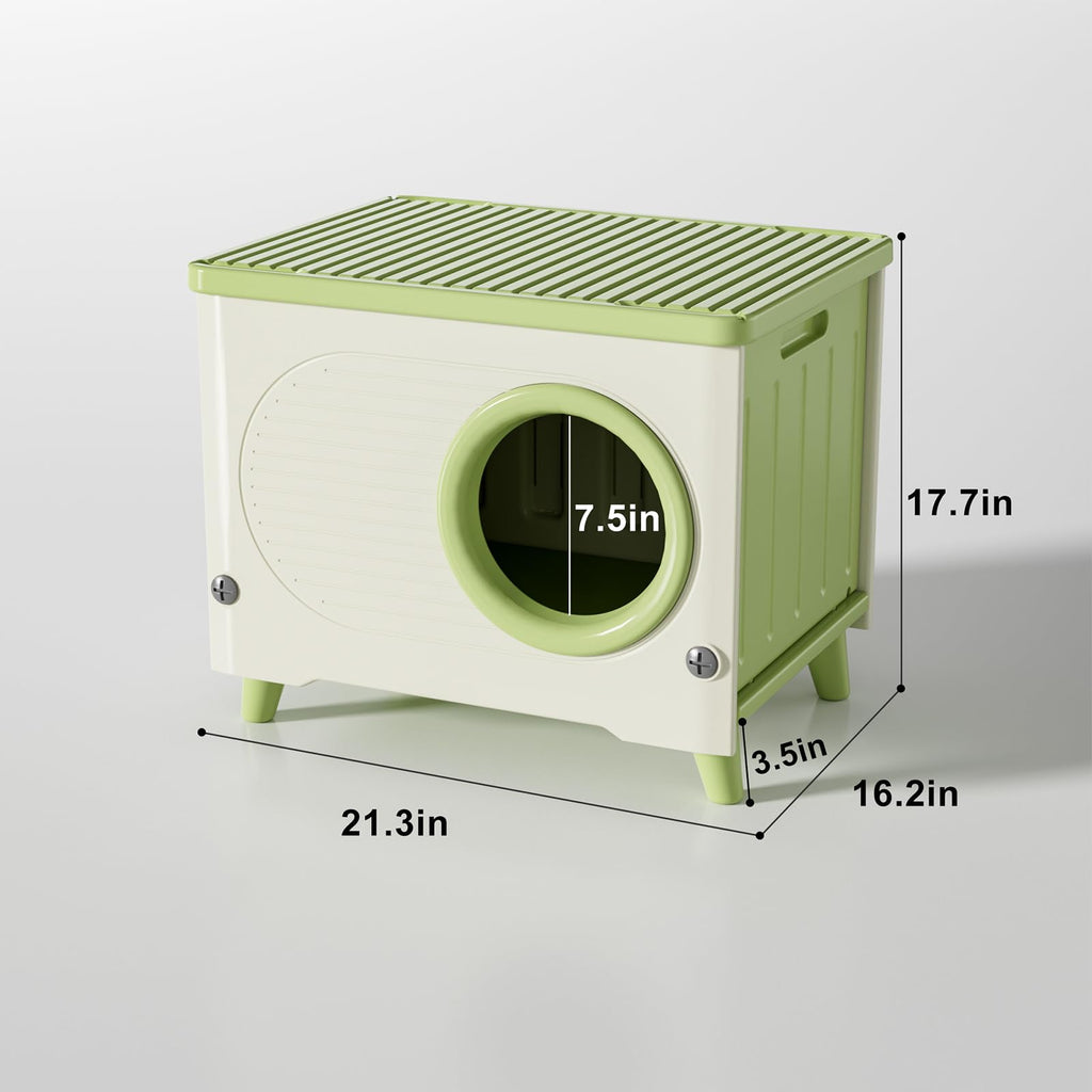 Extra Large Insulated Plastic Cat House with Escape Door T40728