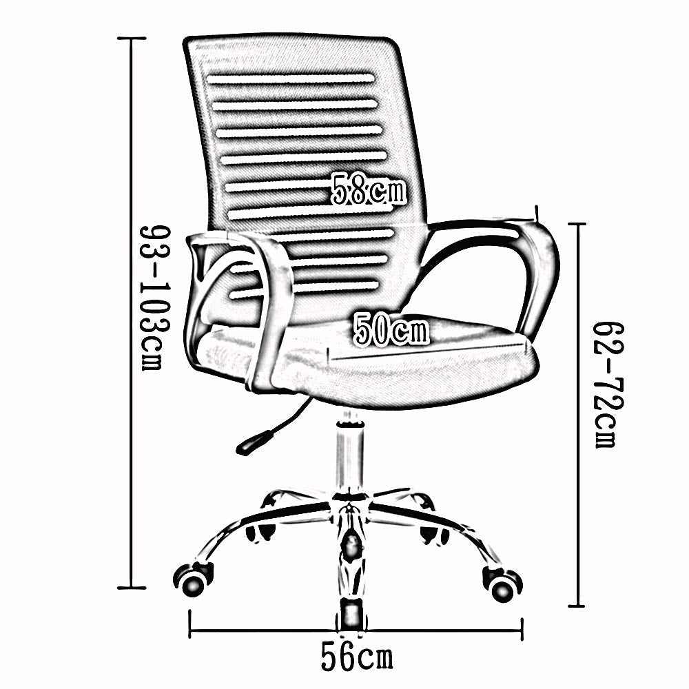 Orange Black Frame Ergonomic Mesh Swivel Chair S57383