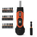 Torque Screwdriver Wrench Set 10-70 Inch Pounds 21 Hex Bits Orange S718