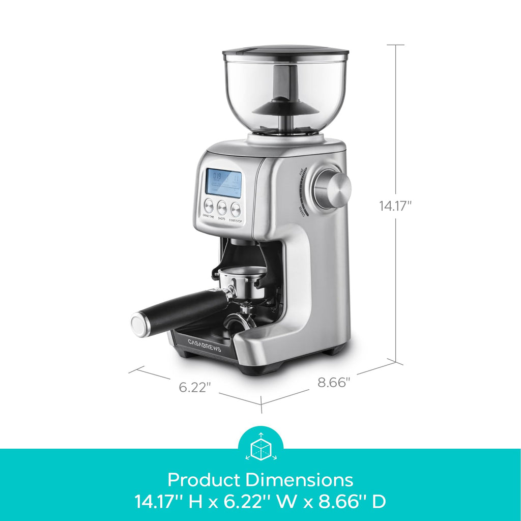 Electric Conical Burr Coffee Grinder with LCD Display X87924