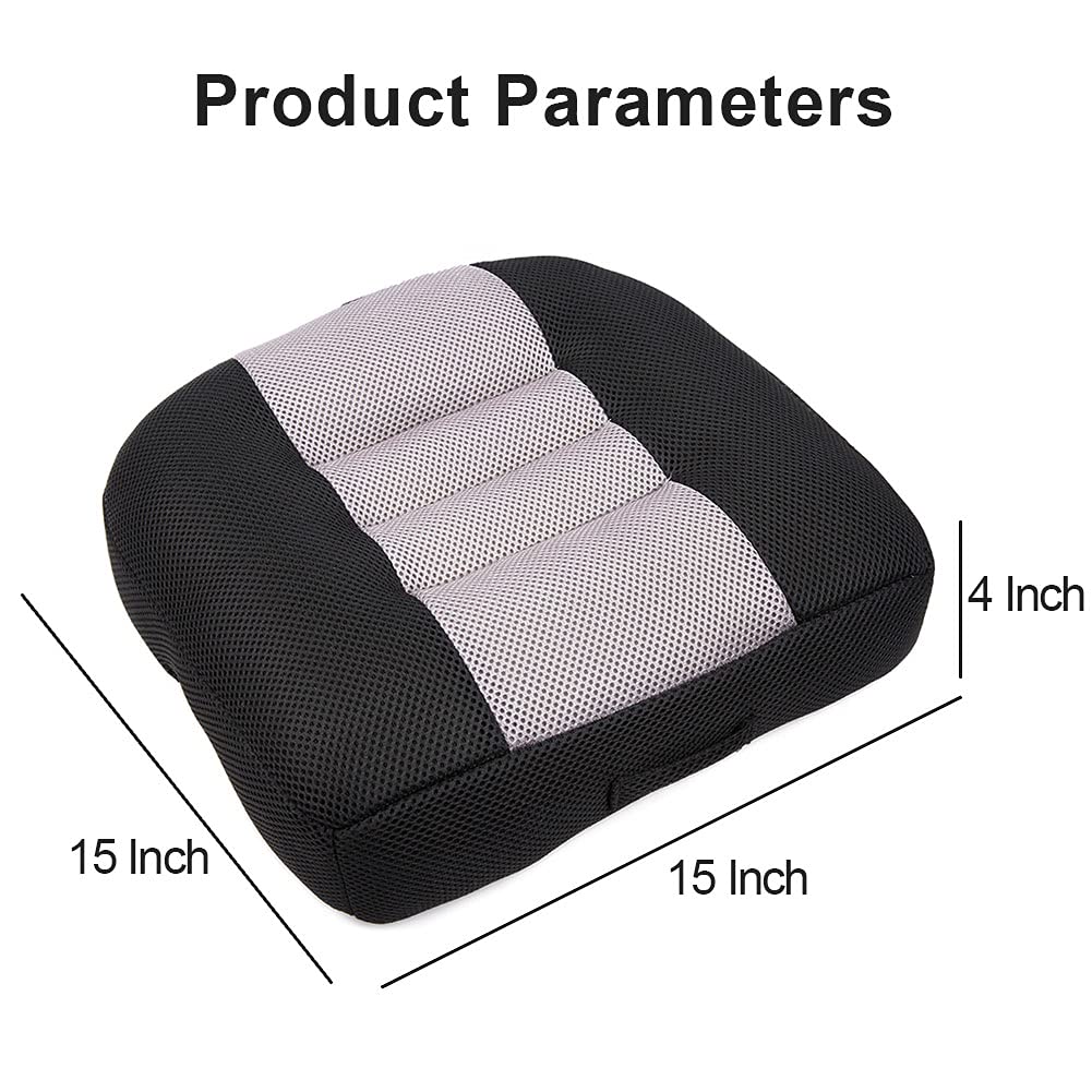 Black Breathable Mesh Car Booster Seat Cushion O1539