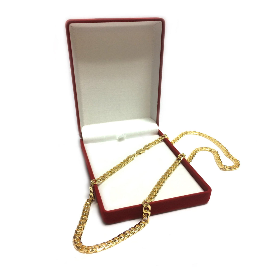 14k Yellow Gold Cuban Link Chain Necklace 5.8mm H827