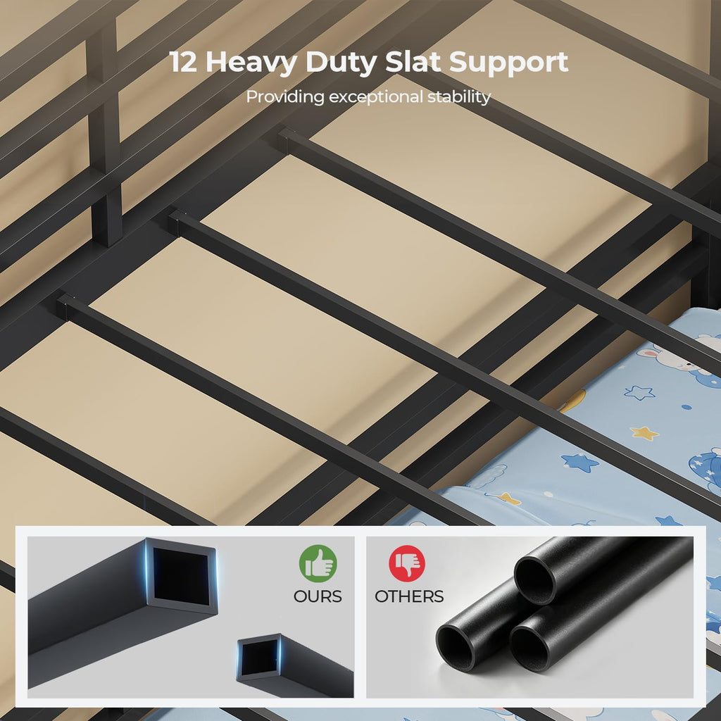 Triple Bunk Bed with 6 Storage Drawers J72013