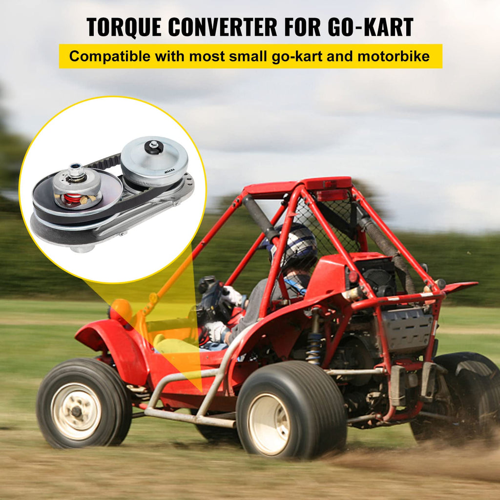 Torque Converter Go Kart Clutch 1 Inch 10T 40/41 and 12T 35 Chain Drive Belt X9748