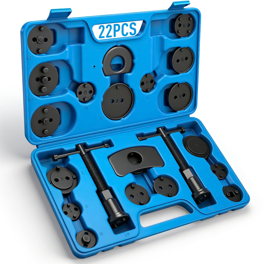 22PCS Disc Brake Caliper Tool Kit with 18 Adapters T275
