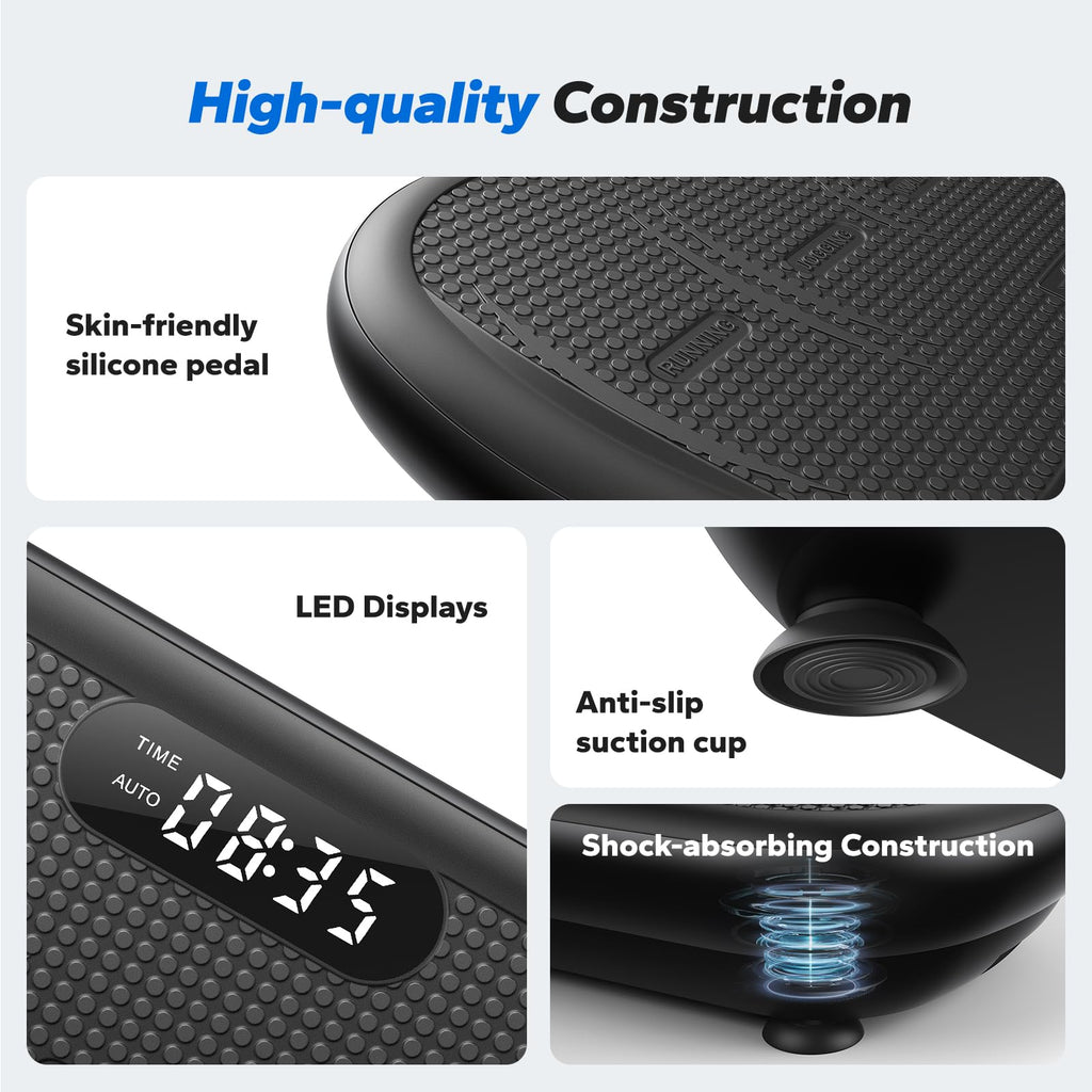 Vibration Plate Exercise Machine with 440lbs Capacity F35233