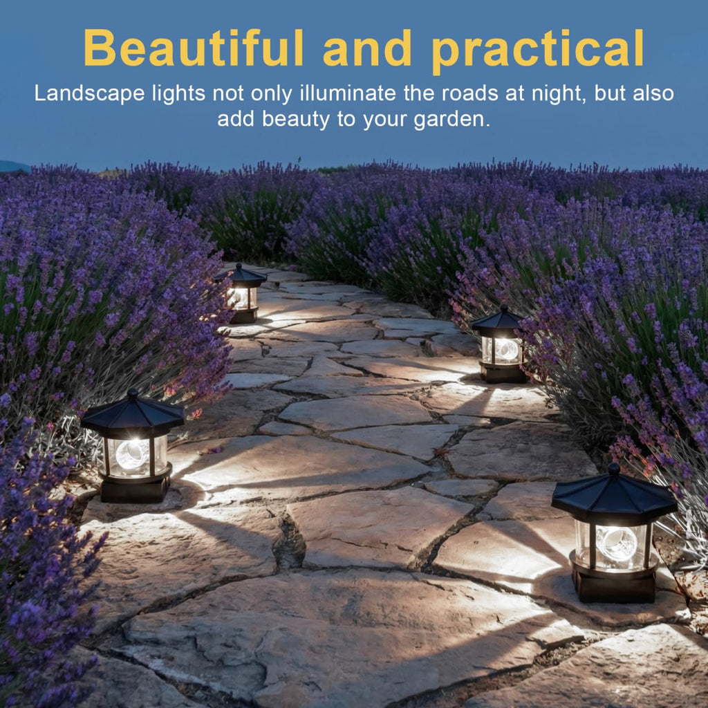 Solar LED Lighthouse Waterproof Garden Lights E59906