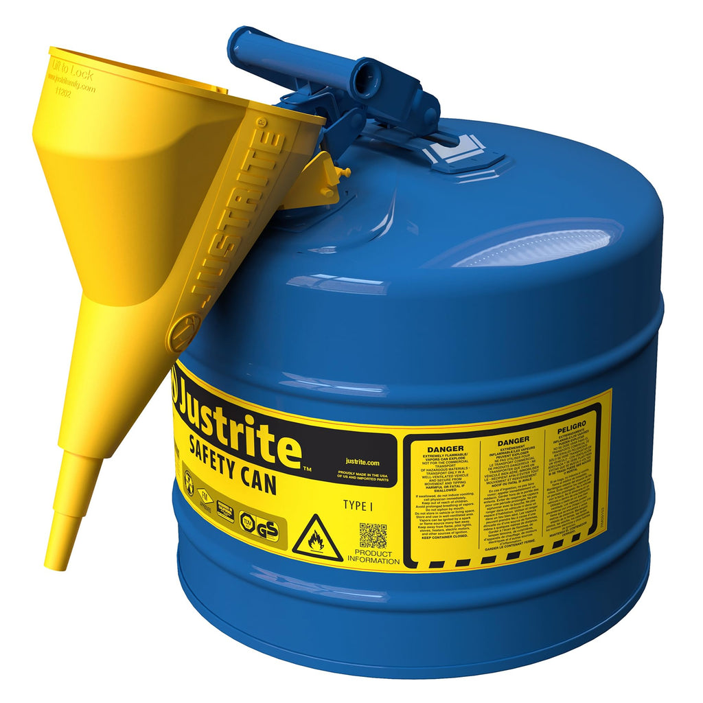 Blue Galvanized Steel Kerosene Safety Can G6193