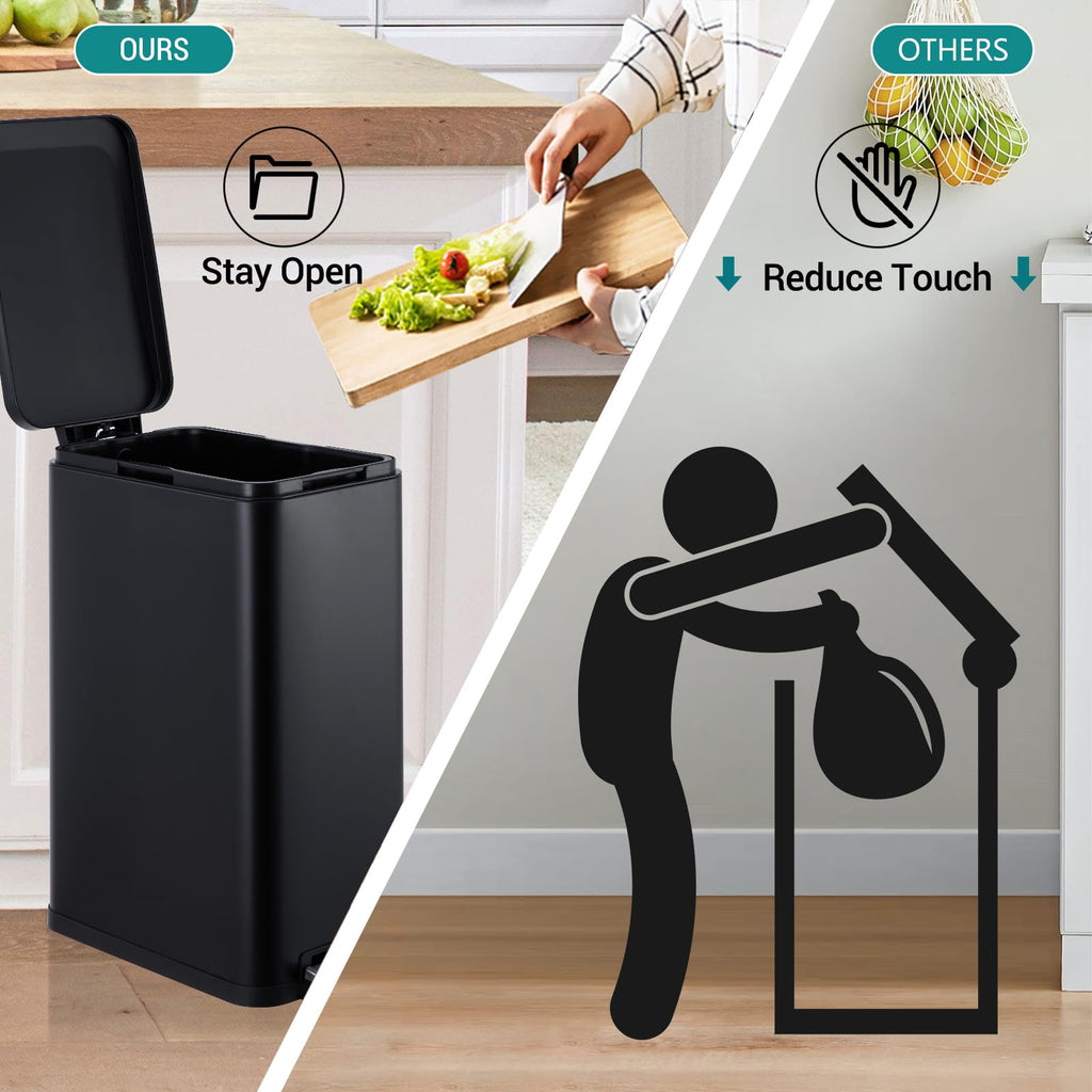 13.2 gal Stainless Steel Trash Can I11348
