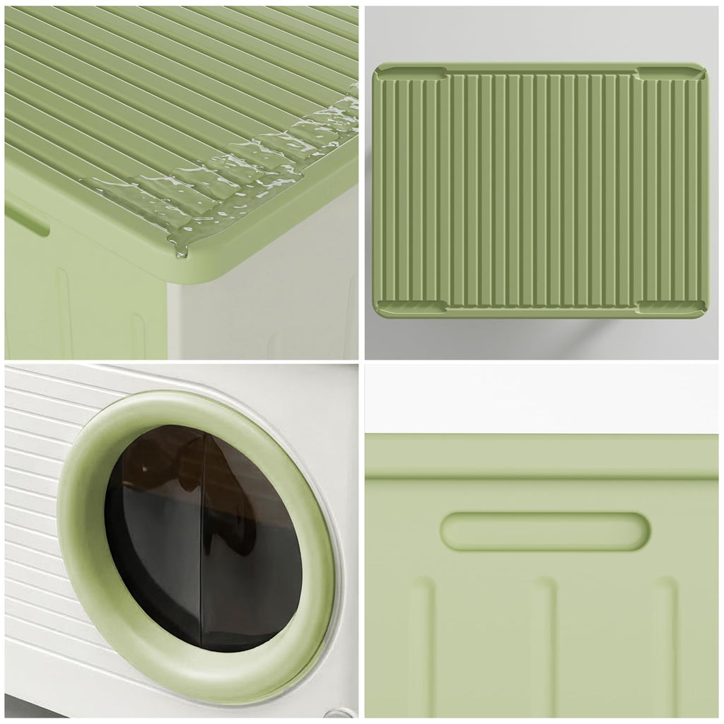 Extra Large Insulated Plastic Cat House with Escape Door T40728