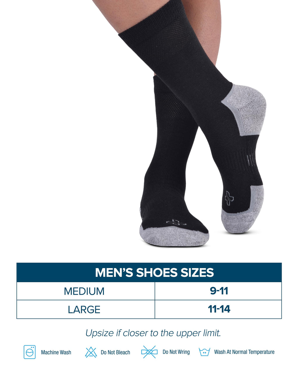 Non Binding Stretch Top Diabetic Socks 6 Pairs K186