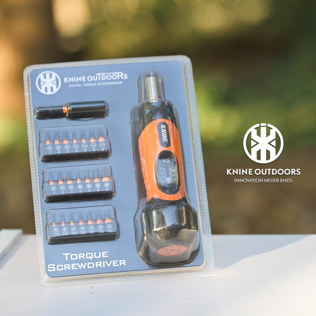 Torque Screwdriver Wrench Set 10-70 Inch Pounds 21 Hex Bits Orange S718