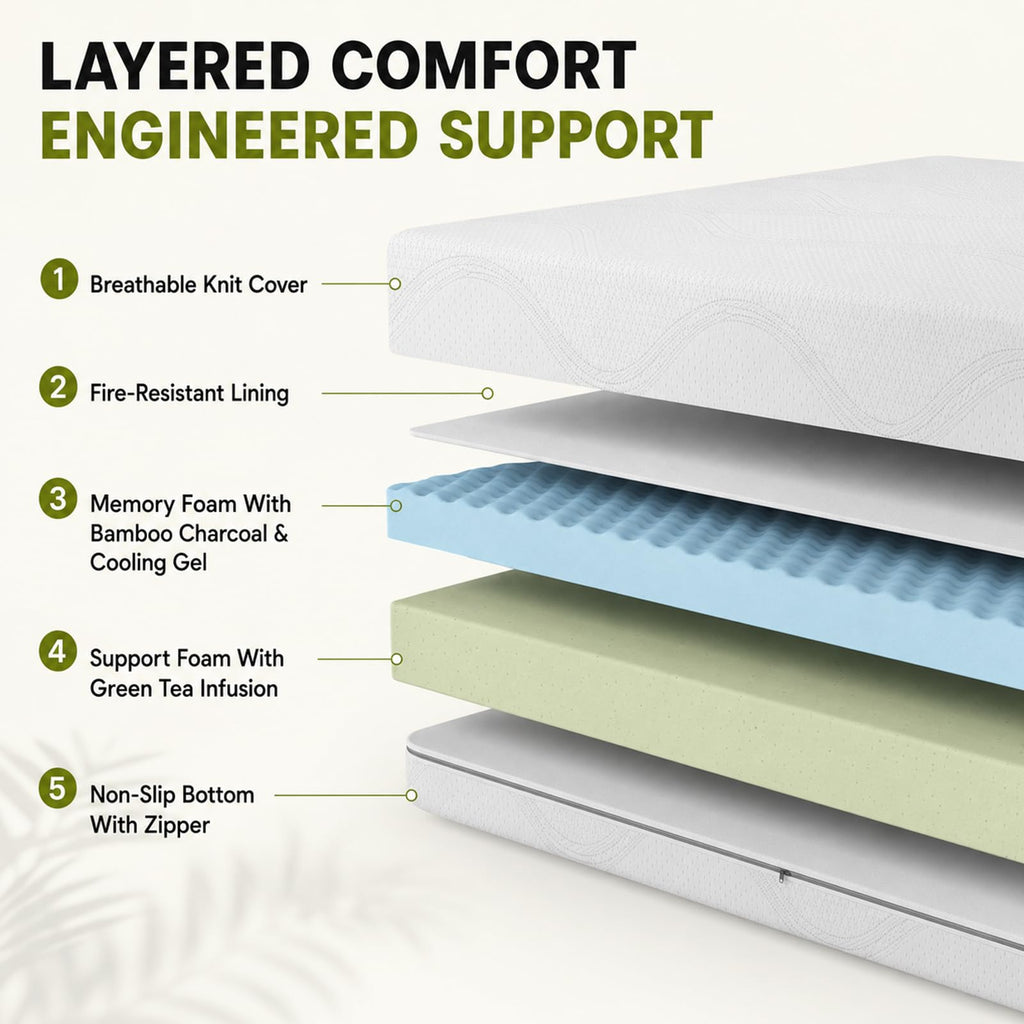 6 Inch Twin Memory Foam Mattress A73449