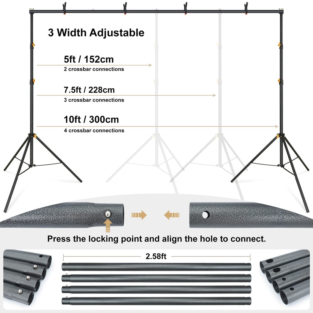 10x6.5ft Backdrop Stand Kit U972510