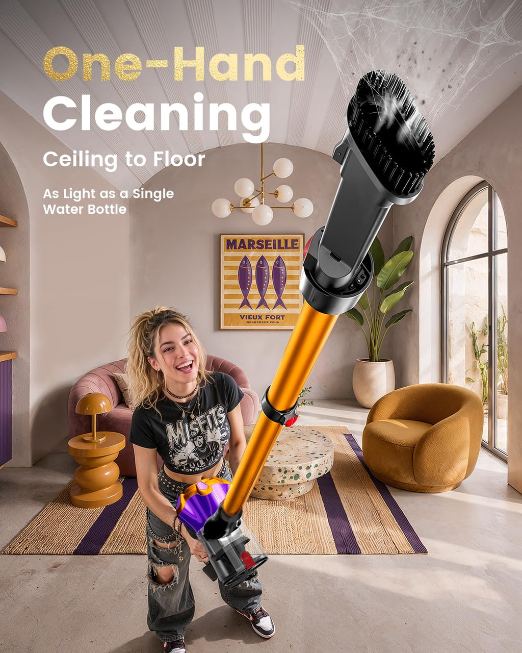 Cordless Stick Vacuum 580W 50Kpa H7074